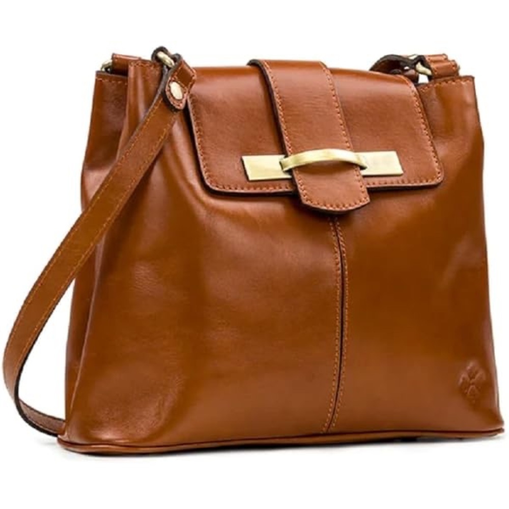 Patricia Nash Larone Heritage North South Shoulder Bag Brown Western Classic Y2K